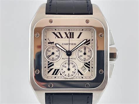 bracelet cartier santos dumont|cartier santos 100 xl chrono.